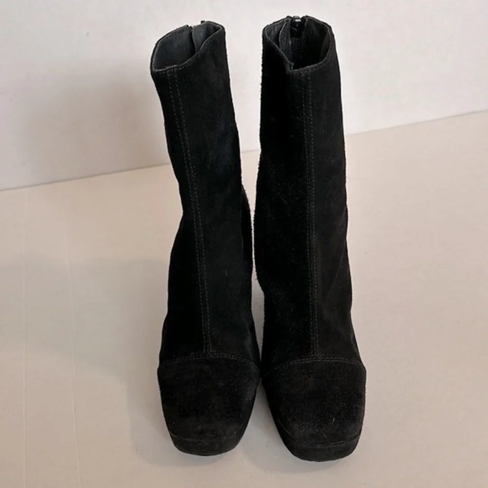 Vintage Free People day for night Platform Suede Boots size 37